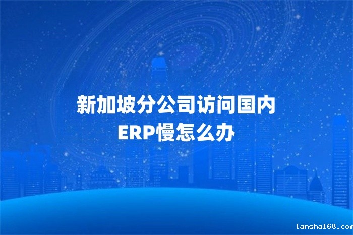 新加坡分公司访问国内ERP慢怎么办