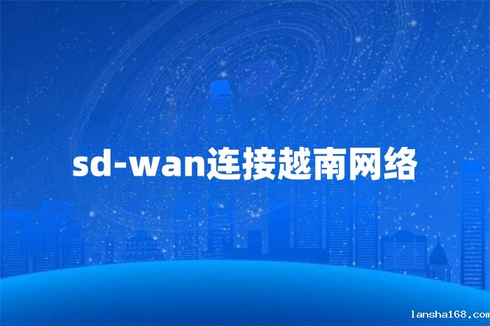 sd-wan连接越南网络 sd-wan连接越南网络
