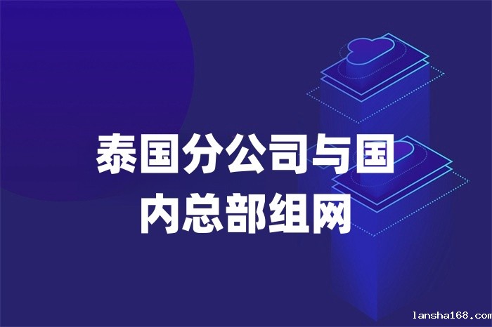 泰国分公司与国内总部组网 泰国分公司与国内总部组网