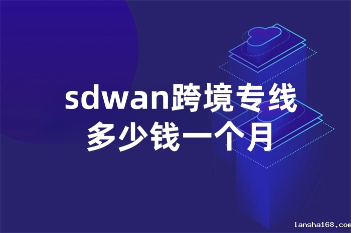 sdwan跨境专线多少钱一个月