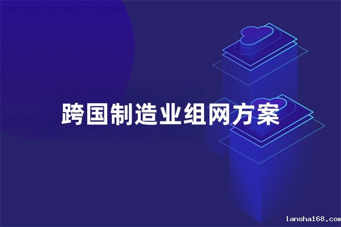 跨国制造业组网方案