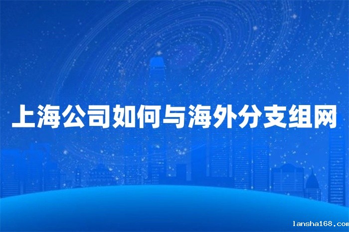 上海公司如何与海外分支组网