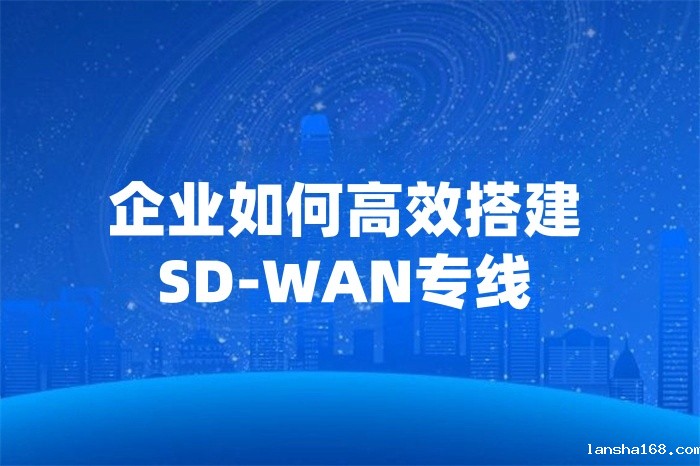 企业如何高效搭建SD-WAN专线
